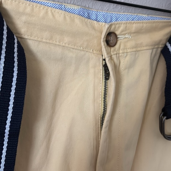 Men’s Club Room Shorts with Belt, Size 40, Yellow - Picture 4 of 7